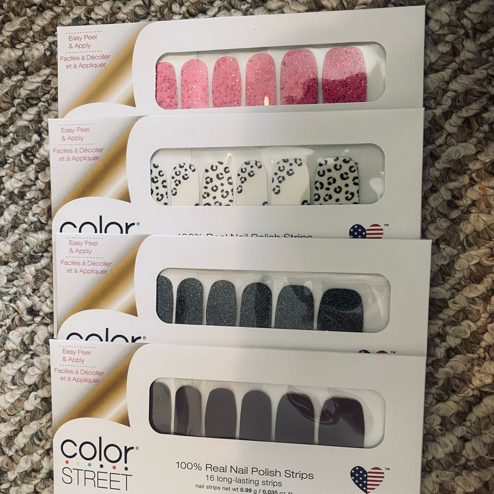 Set of 4 color street strips